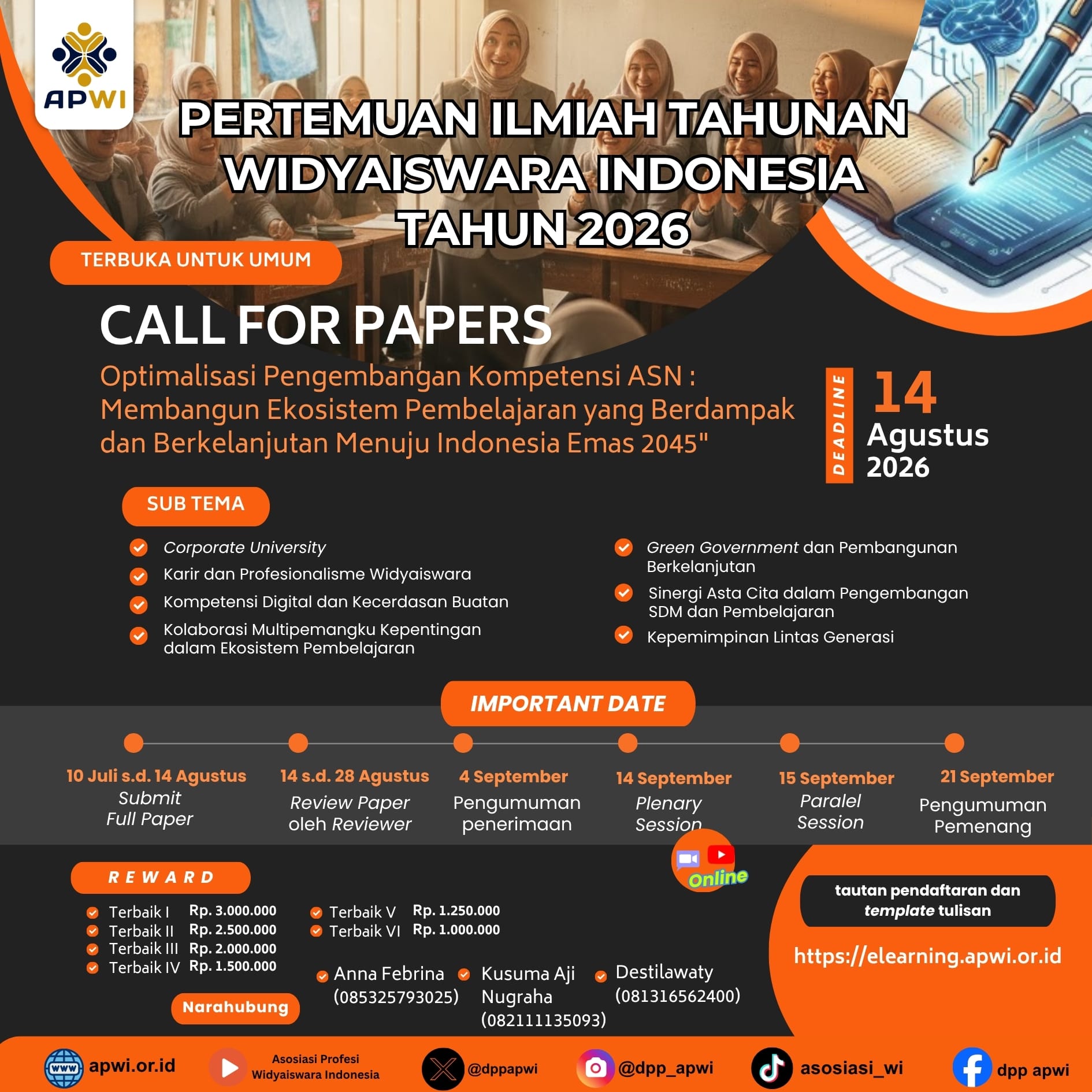 CALL FOR PAPER PERTEMUAN ILMIAH TAHUNAN (PITNAS) 2026