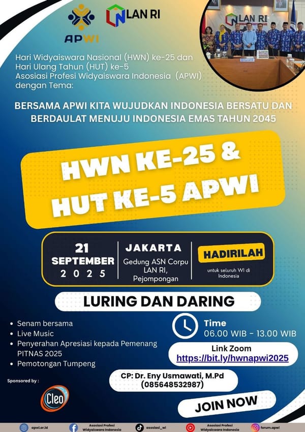 PERINGATAN HARI WIDYAISWARA NASIONAL KE-25 DAN HARI ULANG TAHUN Ke-5 ASOSIASI PROFESI WIDYAISWARA